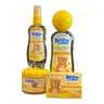 Ricitos de Oro Manzanilla Ricitos Manzanilla Kit - Alcohol-Free Chamomile Extract hair Gel, Soap, Shampoo, Lotion Desenredante
