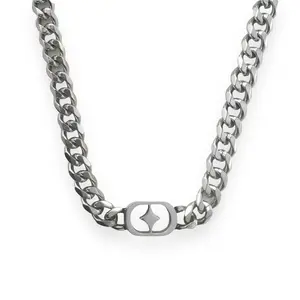 Link Chain Star Necklace for Men Women Streetwear Punk Hip Hop Unisex Style