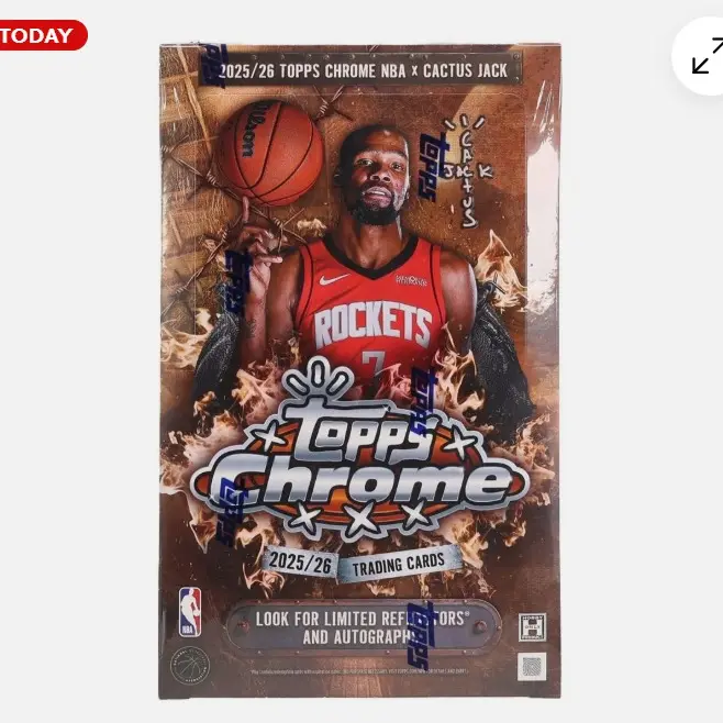 2025-26 Topps Chrome Cactus Jack Basketball Hobby Box 2025-26 Topps Chrome Cactus Jack Basketball Hobby Box