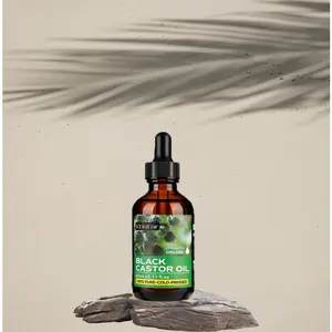 Ktintar Black Castor Oil 1/2/3 COUNT (60g) - Natural, Cold-Pressed for Hair & Skin Revitalization