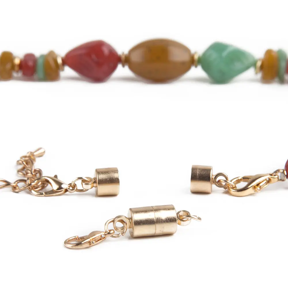 Gold Large Barrel Magnetic Jewelry Clasp