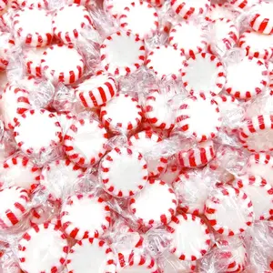 Starlight Peppermint Mints | 1 Pound Bag - Approx. 75 Count | Old Fashioned Hard Candy | Hard Candy Individually Wrapped for Office Bowls & Holiday Buffets
