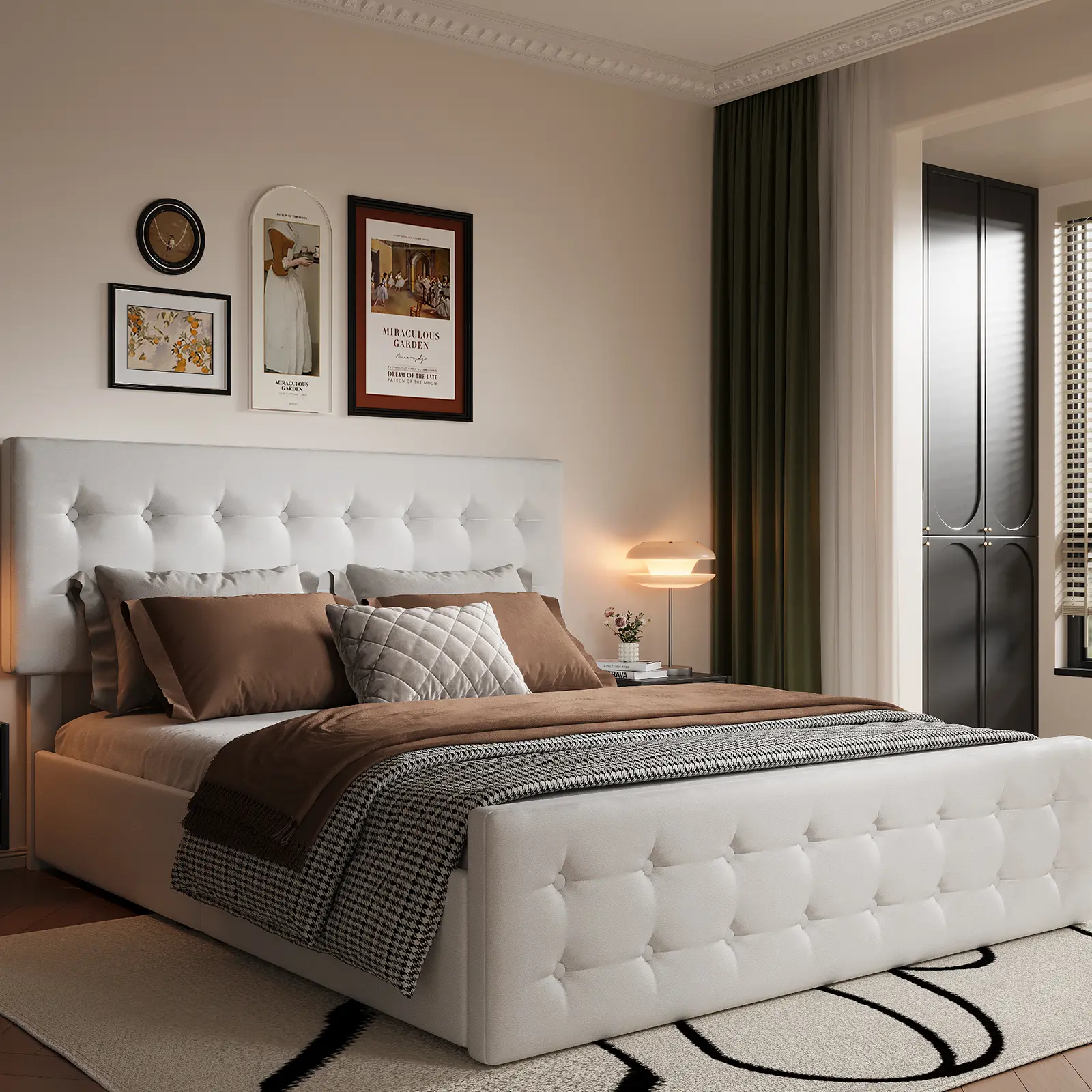 Pure white PU(AX-1) KING