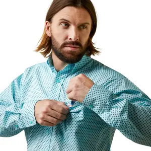 Ariat Men's Osburn Classic Fit Shirt Turquoise