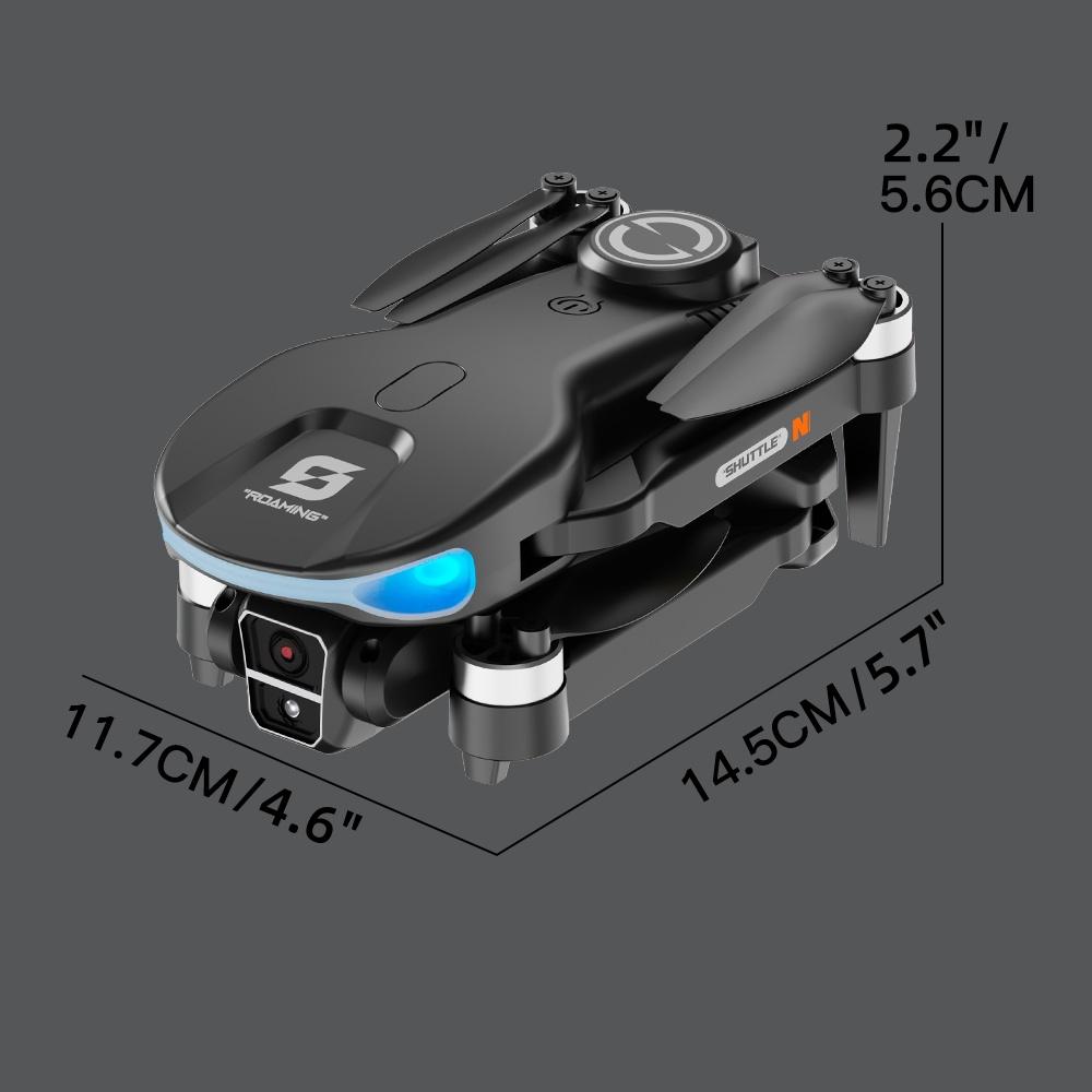 8K  Dual Camera Drone for Beginners, 2000m (6562ft) Long Range, Large Remote Screen & Body LCD Display, Brushless Motor Quadcopter with Optical Flow Stability, 2 Batteries