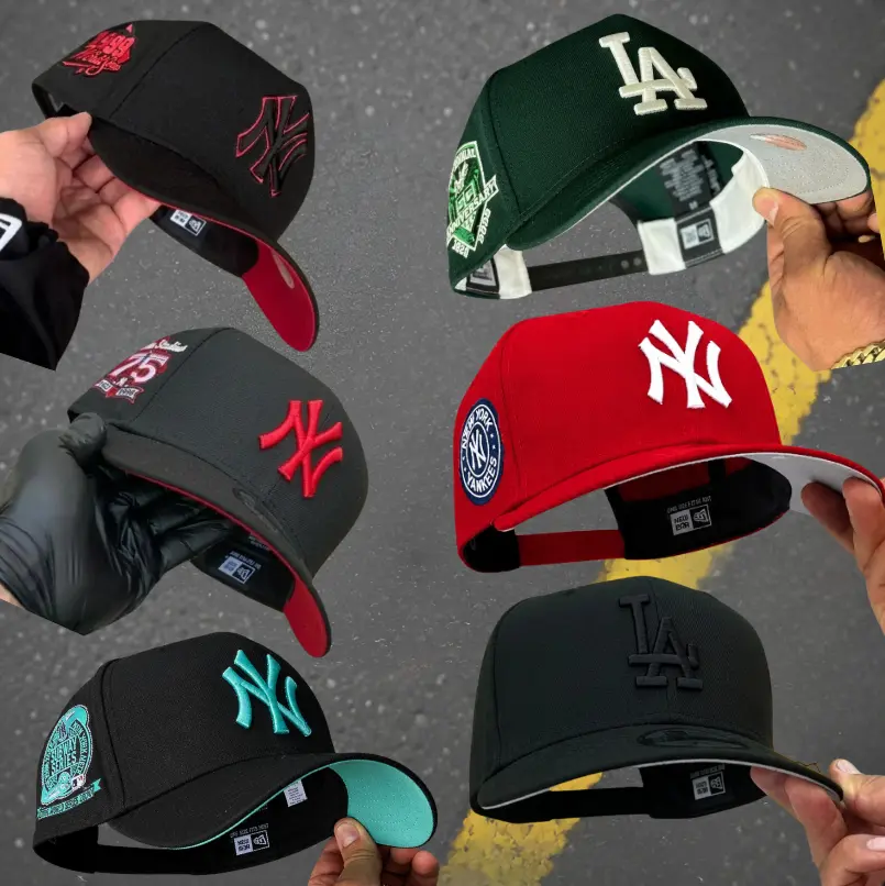 New Era MLB LA Dodgers x NY Yankees 9FORTY 59FIFTY Cap – Fitted Snapback Gorras de Béisbol Unisex, Streetwear Hat for Men Women, Adjustable Trucker Design, Vintage Sport Look USA 2026, Trending Urban TikTok Fashion