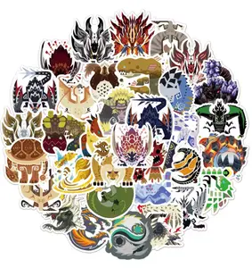 100Pcs Hot Game Monster Hunter Stickers DIY Graffiti For Skateboard Gift Bicycle Computer Notebook Decal Children's Toys