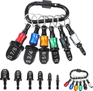 13 count Swage Tool HVAC Repairing Set With Bit Holder, Air Conditioner Copper Tube Expander Swaging Tool Drill Bit, Soft Copper Pipe Swager, 1/4'', 3/8'',1/2'',5/8'',3/4'',7/8'' Swedge HVAC Tool Kit