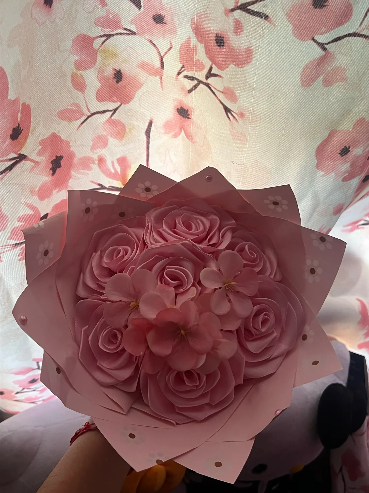 Mini pink flower bouquet