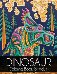 Dinosaur Coloring Book for Adults