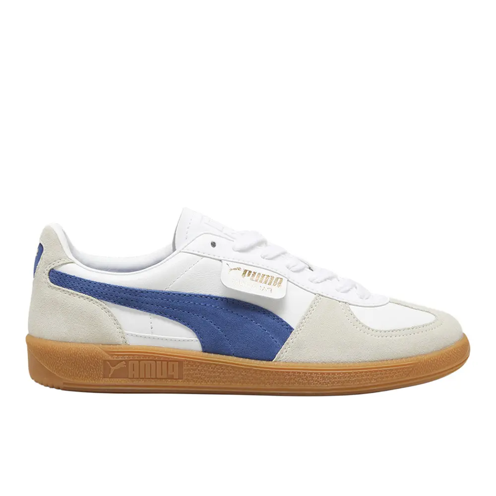 PUMA Mens Palermo Leather Lace Up Sneakers Shoes Casual - White PUMA Mens Palermo Leather Lace Up Sneakers Shoes Casual - White
