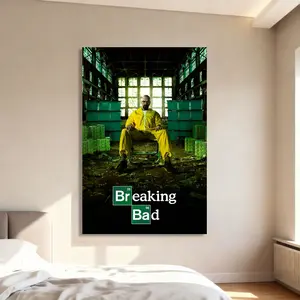 Breaking Bad Canvas Poster Painter Living in Art Deco Strong Wall Design Painting Hallway Bedroom Living Room Decorated Poster