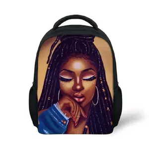 Mini Backpack - Black with Graphic Design, Ideal for Everyday Use, Compact and Lightweight Design