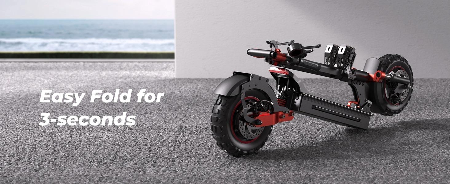 Vortex X Pro Off-Road Electric Scooter for Adults 2000W/1000W Dual Motor 38/28MPH Top Speed 50 Miles Long Range 10" Off-Road Pneumatic Tires Turn Signals Dual Braking APP Control Foldable E-Scooter, 48V15Ah Handlebar
