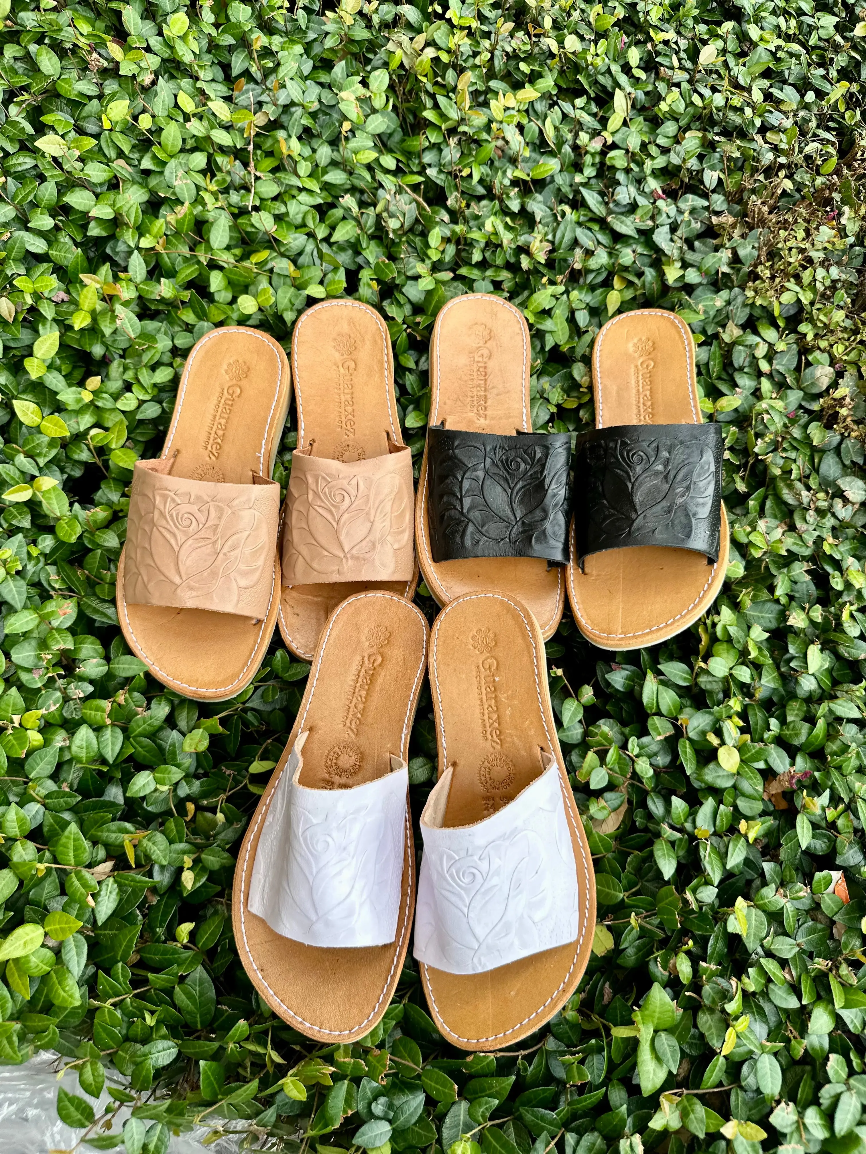 La Rosa Leather Sandals