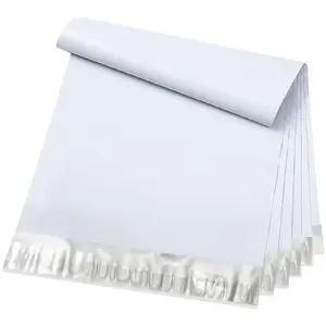 100 PCS 10x13 Inch White & Silver Poly Mailers Shipping Envelopes – Waterproof, Tear-Resistant Mailing Bags with Strong Self-Seal Adhesive for Clothing, Books, Accessories & E-Commerce Packaging