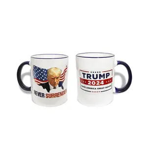 Trump Coffee Mugs, Double Sided Printing, Ceramic, Gift Box, Birthday Gifts for Men, Women, Dad, Friends.