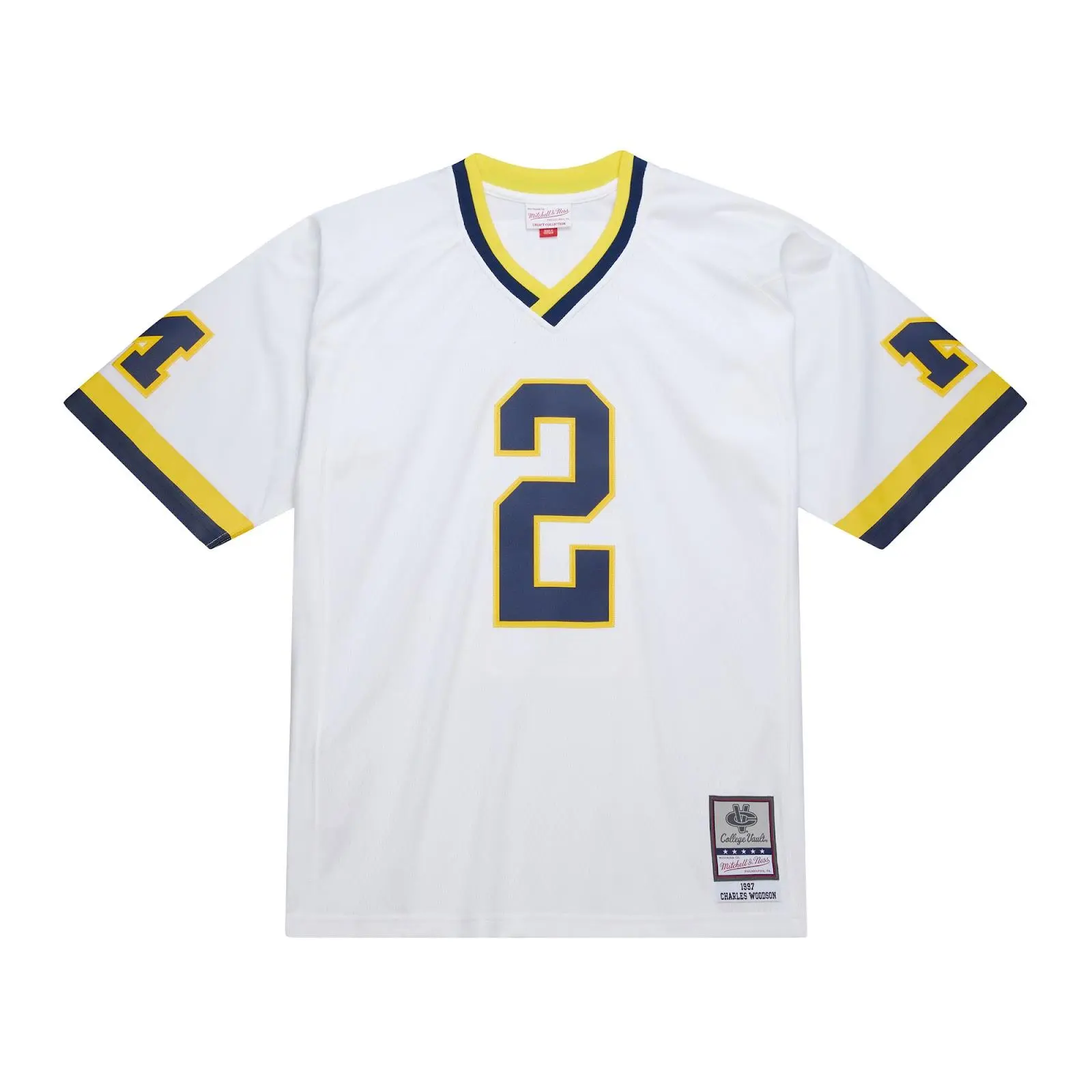 Charles Woodson Michigan Wolverines 1997 White Legacy Jersey