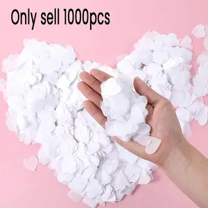 1000 Heart Shaped Confetti Pieces, Wedding Decoration, Party Supplies, Engagement Party, Valentine's Day, DIY Celebration, Room Decor, Bridal Gift