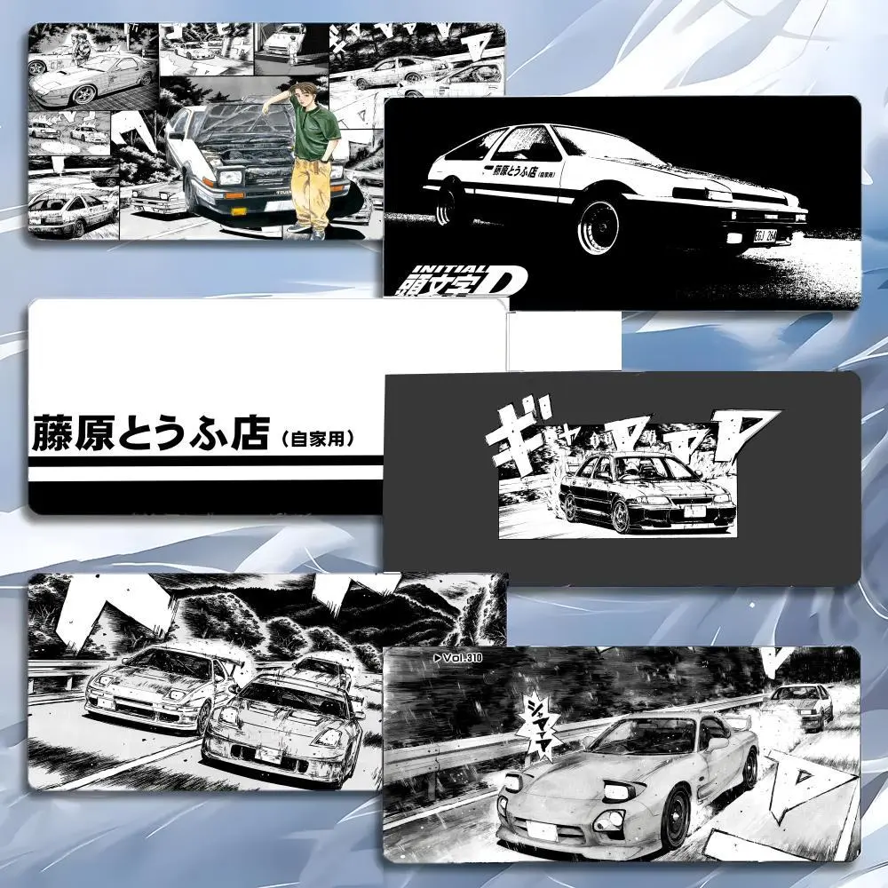 Anime Racing I-Initial D Mouse Pad Mousepad Large Gaming LockEdge Thickened PC Table Desk Mat