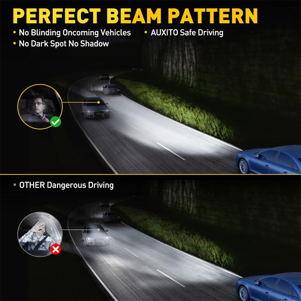 D3S D3R D3C AUXITO LED Headlight Bulb D3S D3R D3C High/Low Beam HID Xenon Conversion Kit Canbus