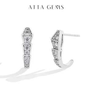 [Unisex] VVS Lab-Created Moissanite Stud Earring Moissanite Jewelry Perfect Birthday Mother’s Day Gift for Men Women Earrings Moissanite Wedding Set