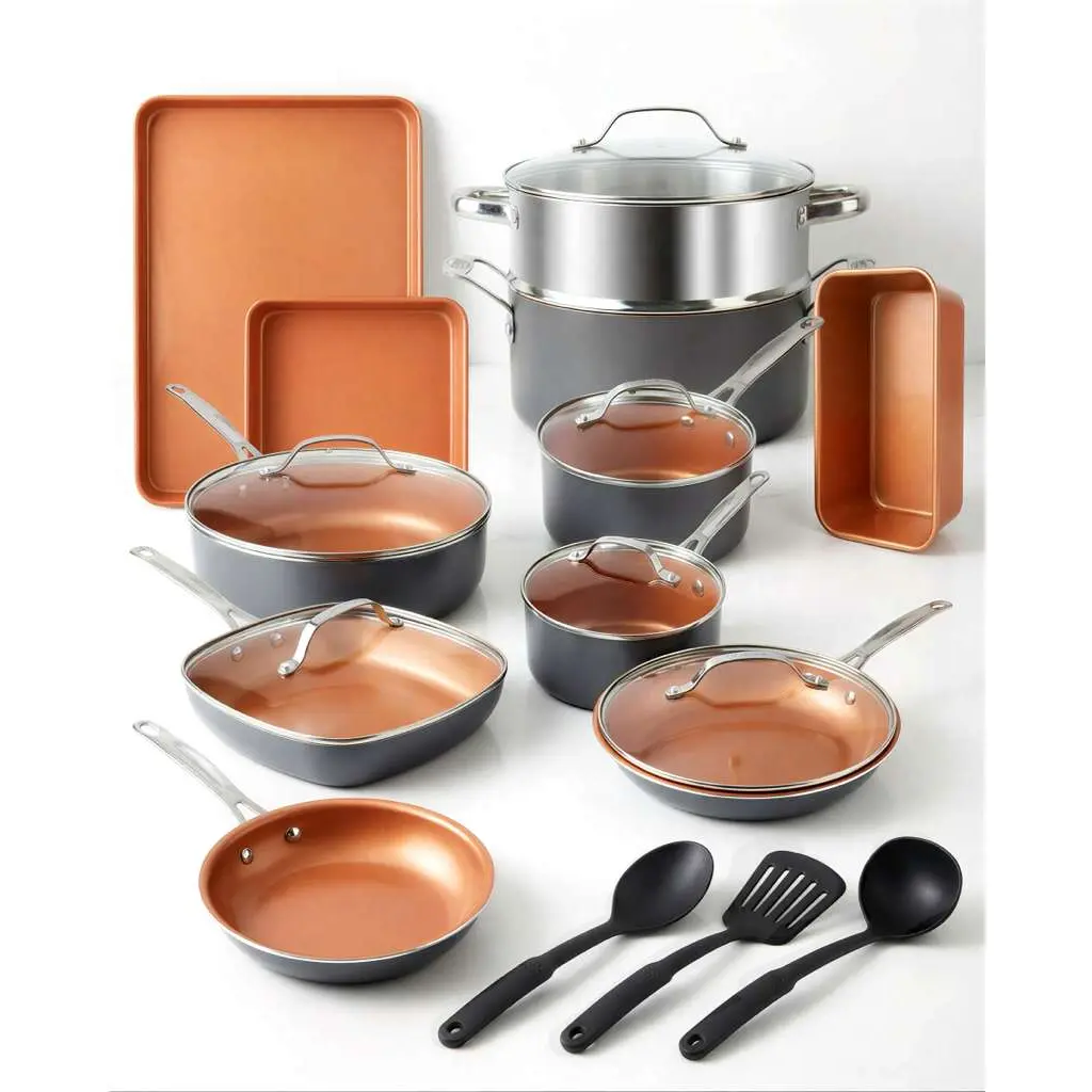 Signature Ceramic Collection Non-Stick Cookware and Bakeware Set Signature Ceramic Collection Non-Stick Cookware and Bakeware Set