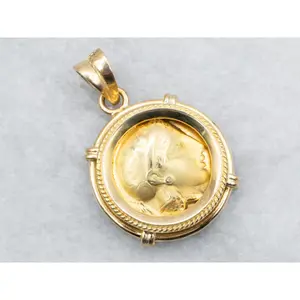 Ancient Greek Athena and the Owl Replica Pendant