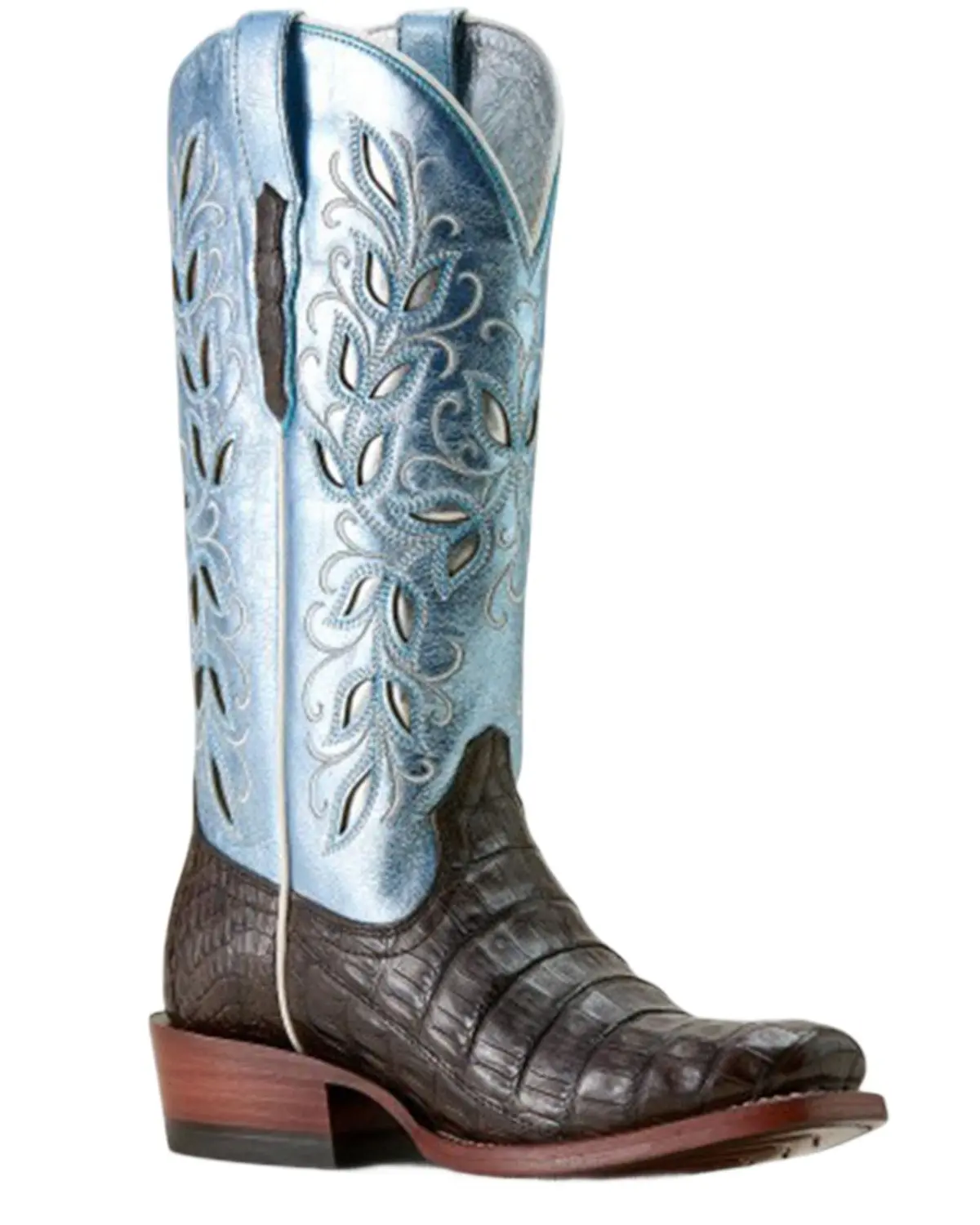 Ariat Women's Women'S Futurity Silk Exotic Caiman Western Boot Square Toe - 10063726