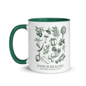 Food is Healing Mug with Color Inside