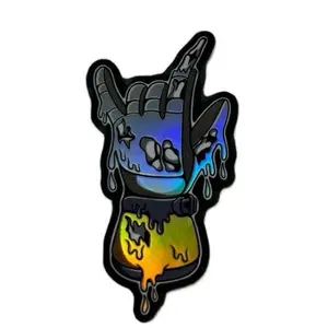 Holographic Lineman Hot Gloves Melting Sticker Holographic Lineman Hot Gloves Melting Sticker