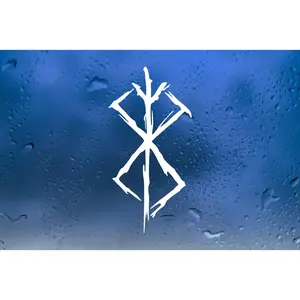 Berserk Norse Rune Vinyl Decal Berserker Bindrune Sticker