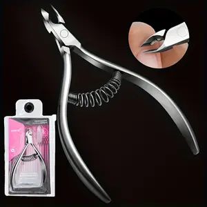 Professional Stainless Steel Stratum Corneum Trimming Scissors And Labor-saving Large Spring * Shearing Cutter for Removing And Repairing Feet, Silvery In Color