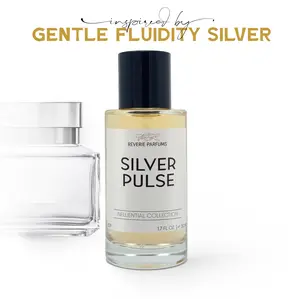 Reverie Parfums Silver Pulse Perfume Inspired by Gentle Fluidity Silver Unisex Fragrance with Juniper Berry Musk & Amber Notes