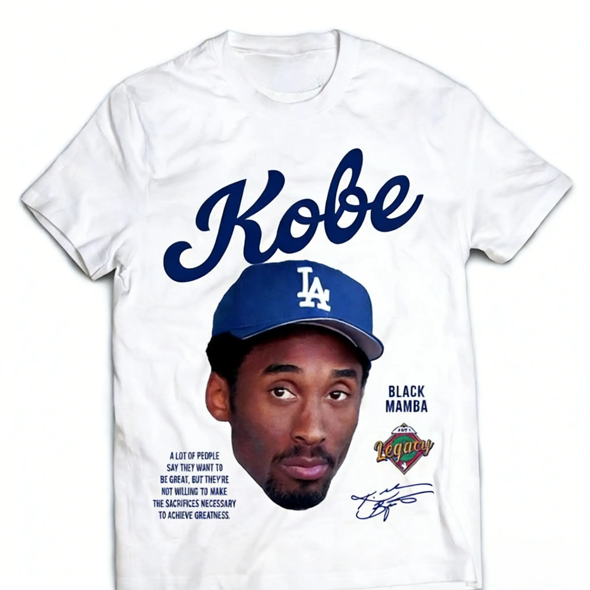 Ship Within 24 Hours Kobe Tribute Cream Vintage T Shirt Crewneck Tropical Style Streetwear Top Soft Cotton All Sizes Short Sleeve For Men Casual Daily Wear Basketball Fan Gift