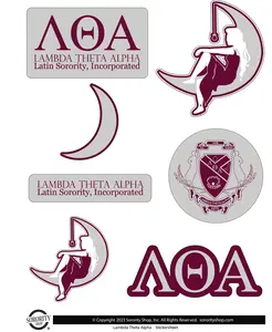 Lambda Theta Alpha Brand Focus Sticker Sheet