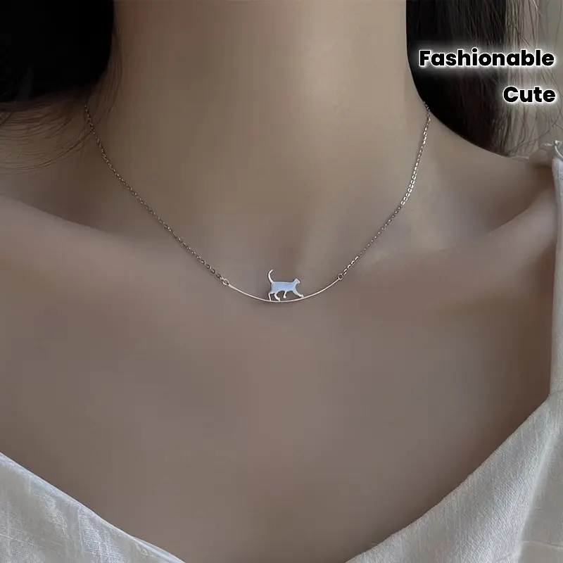 1 Fashionable and Cute Kitten Delicate Design Women's Necklace