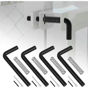 4 Pack 819T Trailer Gate Spring Latch Kit with Extra Pins 4 Set Trailer Gate Pins Heavy Duty Trailer Gate Latch Repair Kit For Carry-On Utility Trailers
