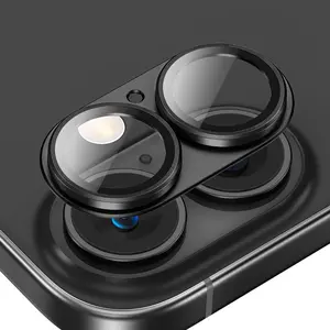 iPhone 17 6.3-Inch Cellphone Back Camera Lens Protector Film, Protection, Durable, Protective, Aluminum Alloy Metal, 9h Ultra-Clear Tempered Glass, Integrated Matte Finish No Fingerprint, Accessories