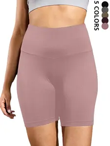 Women's High-Waisted Biker Shorts, Super Soft No-See-Through High Stretch Workout & Yoga Shorts, Perfect for Summer Activewear