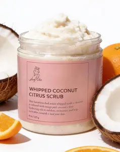 Handcrafted Whipped Coconut Citrus Sugar Scrub