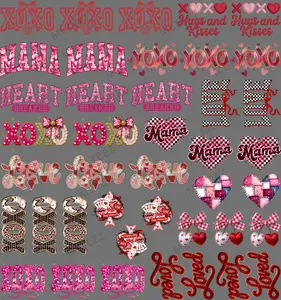 XOXO (1) PREMADE TRUCKER HAT GANGSHEET - 22X24 DTF TRANSFERS - DIRECT TO FILM