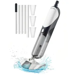 POOLHACKER Cordless Handheld Pool Vacuum for Above Ground Pool & Inground Pools,Pool Vacuum Cleaner Flexible Head for Curved, 18.5 GPM Strong Suction, 1-Click Debris Emptying, Rechargeable summervibes