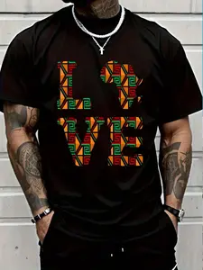 100% Cotton Kente Cloth Dashiki Print African Map Ghana T-Shirt Women's Men's Graphic Tee Crew Neck summer vacation Tops