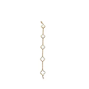 Pre-owned Van Cleef&Arpels White Vintage Alhambra bracelet, 5 motifs (JC777453)