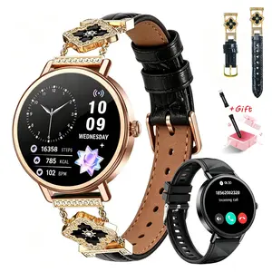 Stylish Women’s Fashion Smart Watch with Bluetooth Calling, Heart Rate & Blood Oxygen Monitor, 100+ Workout Modes, Compatible with iOS Android