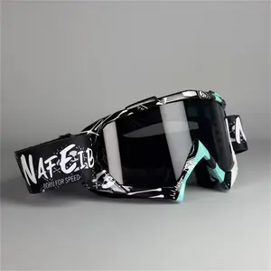 Adjustable Strap Motorcycle Goggles with Replaceable Visor Lenses, Protective Safety Gear for Riding & Skiing, Automotive & Motorcycle Accessories, Visor Lens
