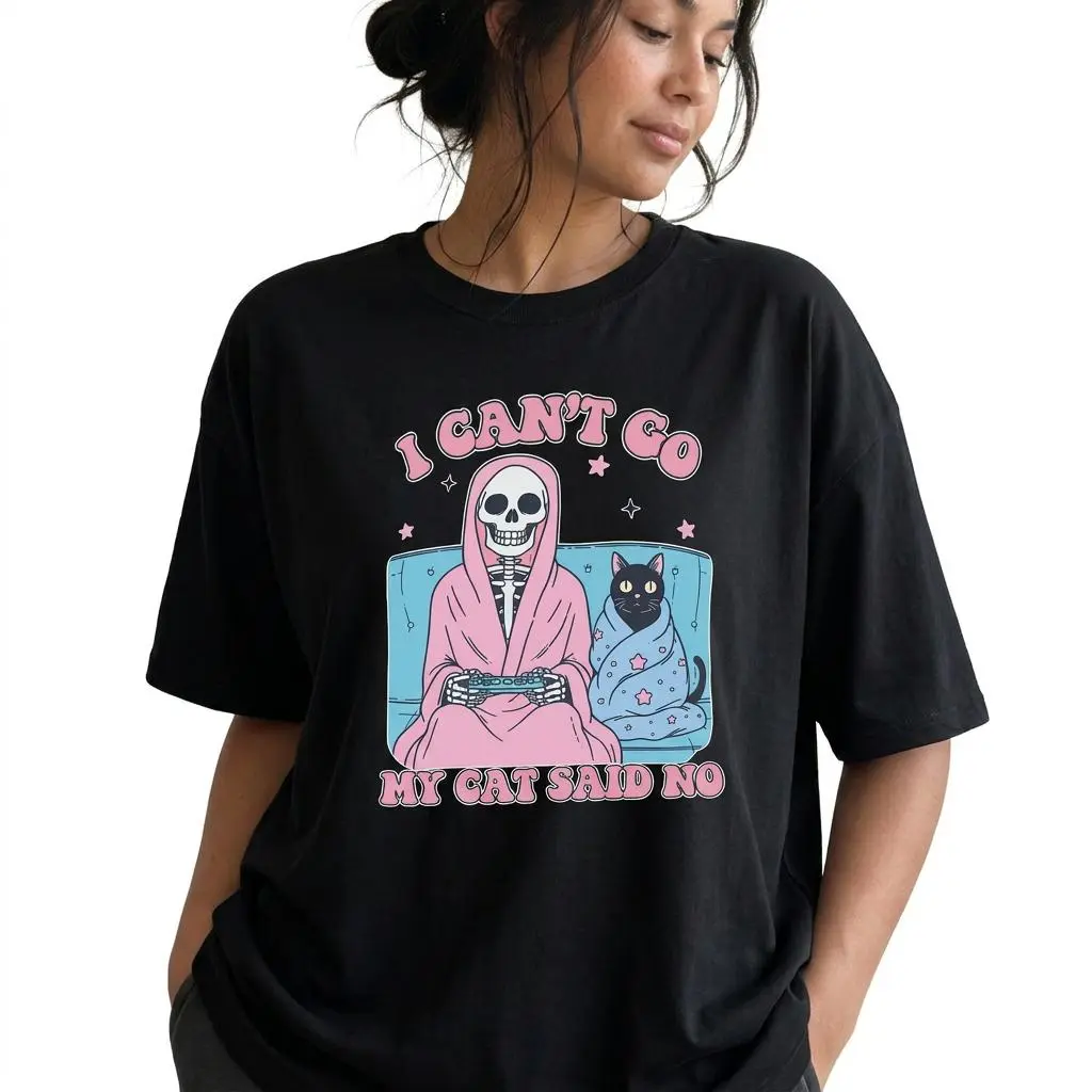 Women's Plus Size Funny Cat Mom Printed Graphic Tee, Baggy Oversized Loose Casual Sports Top, Unisex, Short Sleeve, Digital Print, Relaxed Cut