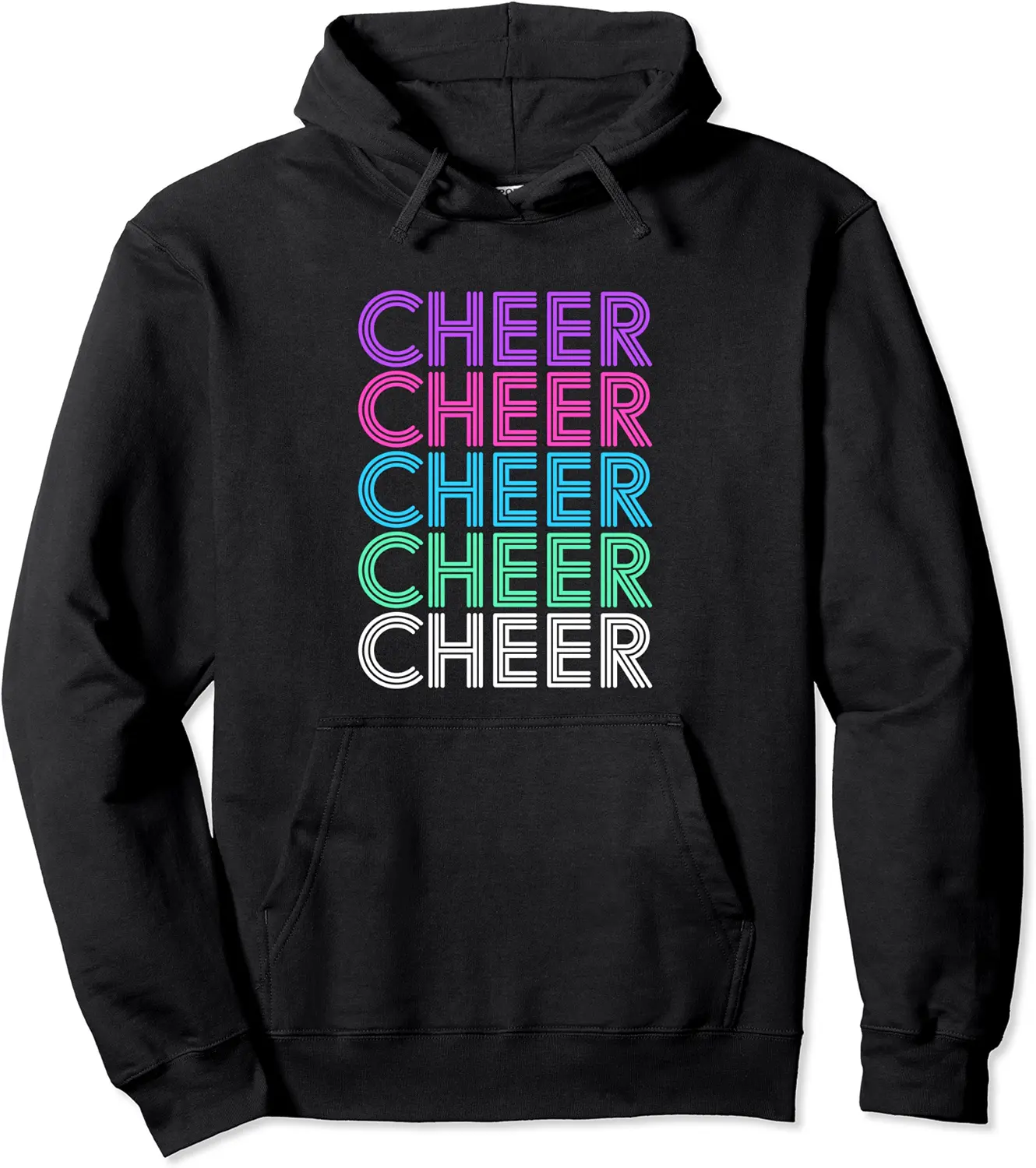 Retro Vintage Cheer Cheerleading Gift for Her Women or Girls Pullover Hoodie - Terrancecar Shop 51B084GYH5FL