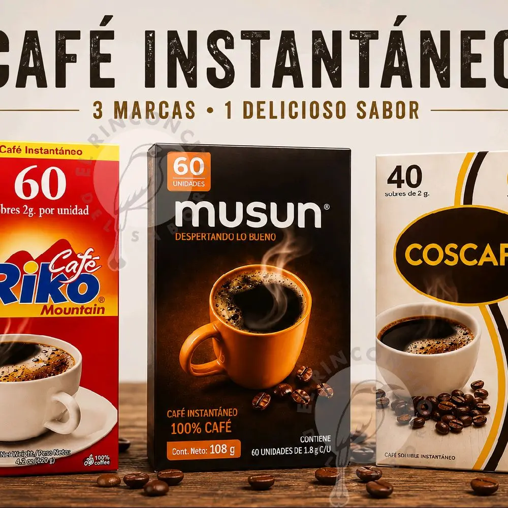 instant Coffee Variety  Pack- Cafe Instantaneo Variedad Disponible